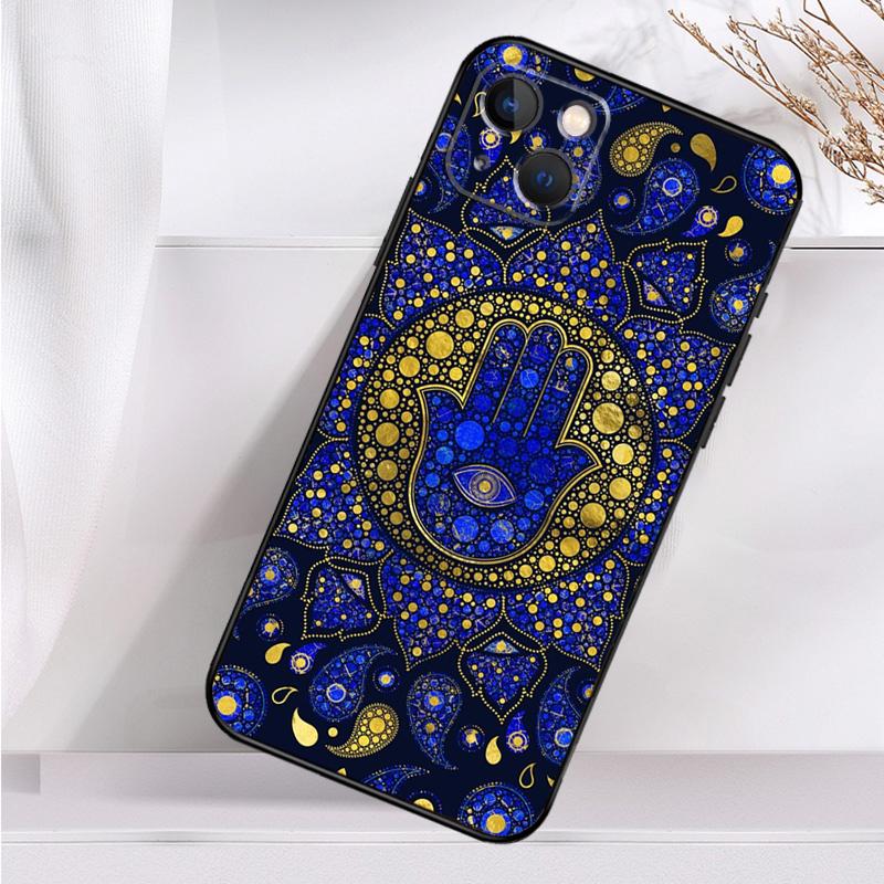 Hamsa Hand of Fatima Shockproof Case For iPhone 17 16 Pro Max 11 14 15 Plus 12 13 Mini 16e 17 Air Phone Cover