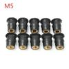 10Pcs Universal Motorcycle Windscreen Nuts Rubber M5 Windshield Bolts Screws Brass Nut Fastener
