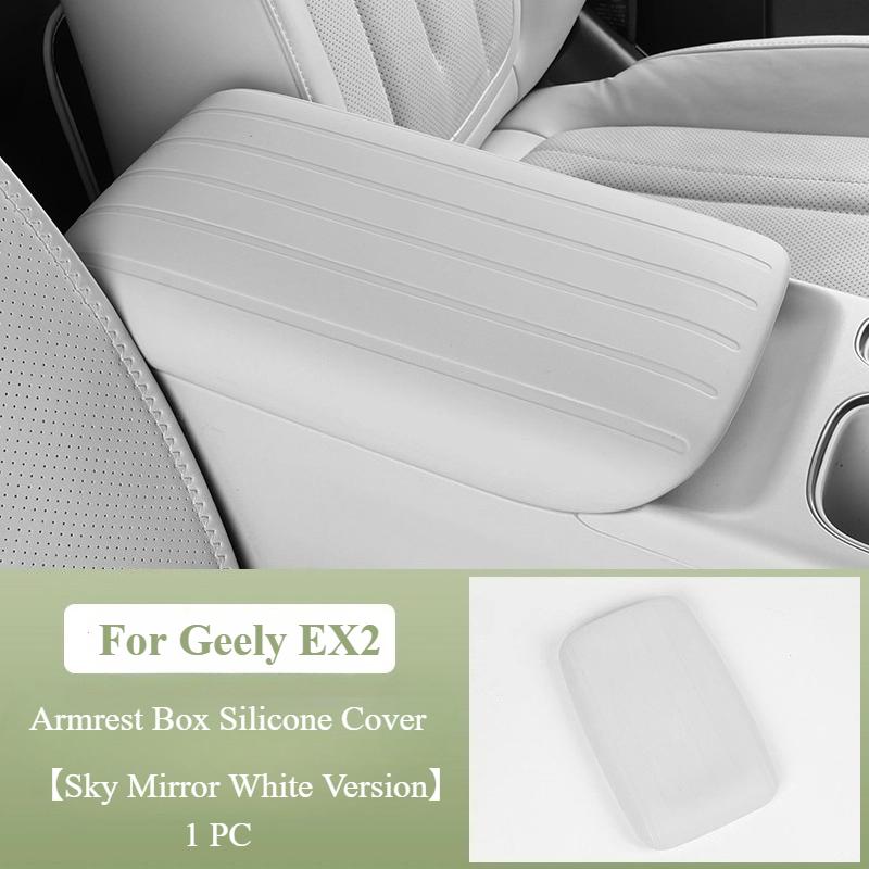 For Geely EX2 Proton eMAS 5 2024-2026 Leather Armrest Box Cover Original Car Color Center Console Silicone Protective Pad