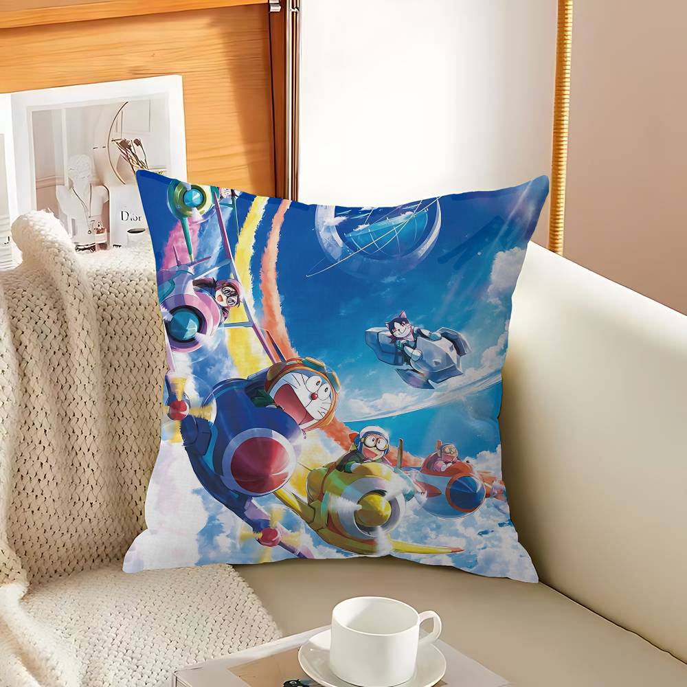 Classic Children Anime D-Doraemon Pillow Gift Home Office Decoration Bedroom Sofa Car Cushion Cover Case 45x45