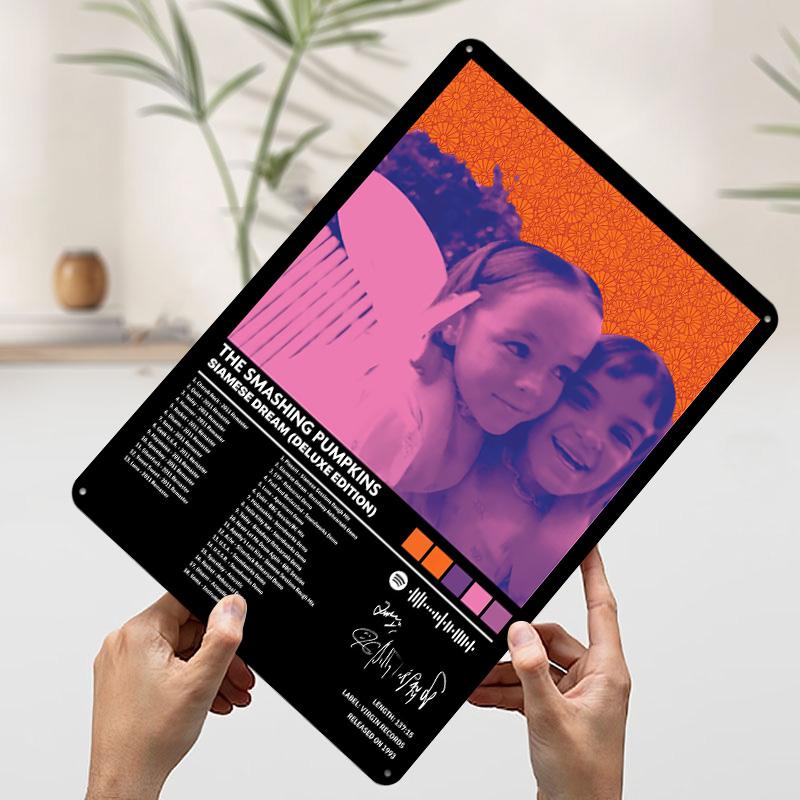 

The Smashing Pumpkins Siamese Dream Album Metal Poster Customized Wall Art Retro Vintage Tinplate Signs for Decoration Room Home 7.9x11.8In(20x30cm)
