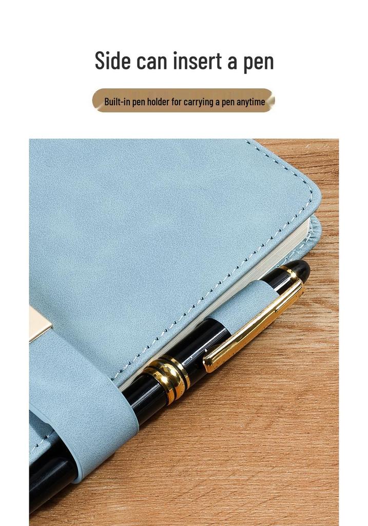 A5 Leather Office Business Diary 2026 Model with Magnetic Buckle Cover