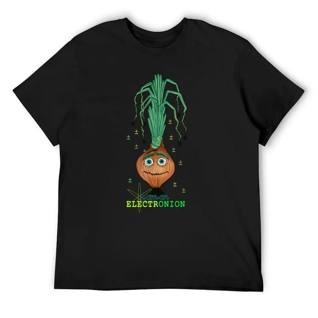 Electronion - Onion Cartoon by artestreestudio T-Shirt vintage funny shirt cotton tops anime shirt mens tall t shirts