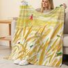 High-Density Plush Fleece Blanket Scenic Countryside Illustration, Soft Warm Portable Throw for Home, Car, Air Condition Use