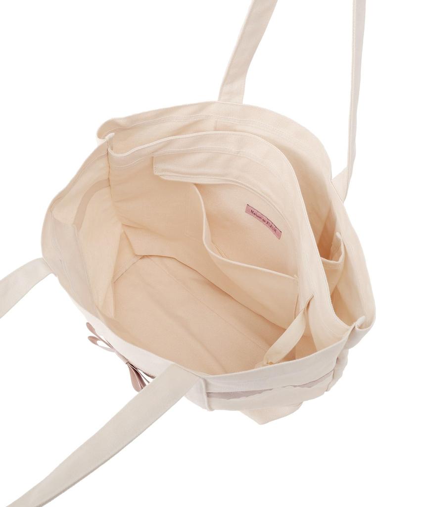 Maison de FLEUR Canvas Tote Bag M Black F Tote Bag 08001386900 Multi-Pocket