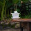 Premium White Porcelain Gaiwan Tea Bowl