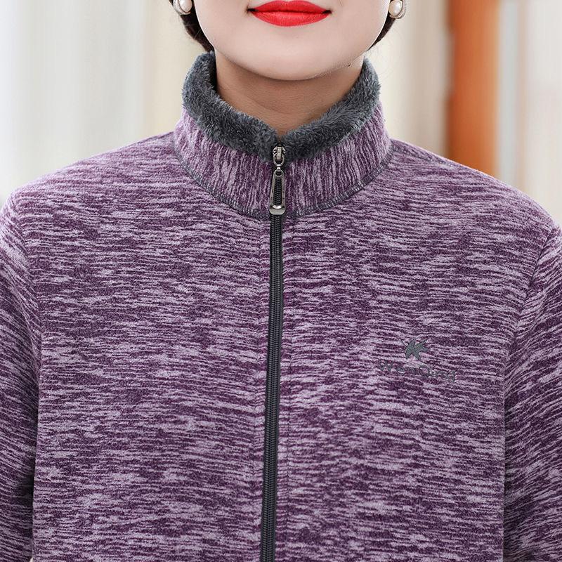 Polar Fleece Jacket Women  Autumn and Winter Thickened Double-sided Fleece Polar Fleece Jacket