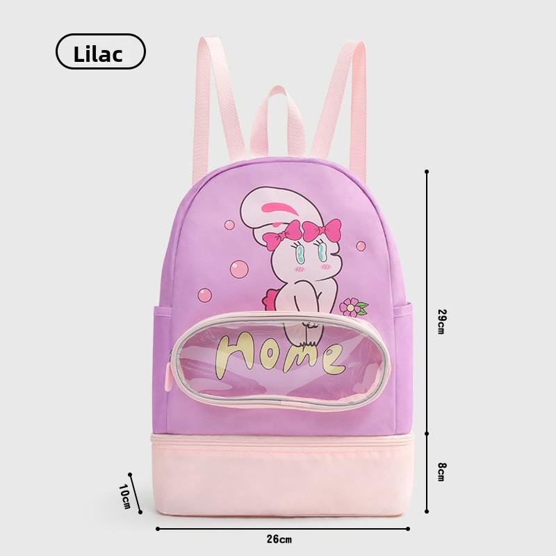 Childrens Swimming Bag Cute Cartoon Backpack With Waterproof Dry Wet Separation For Outdoor Sports