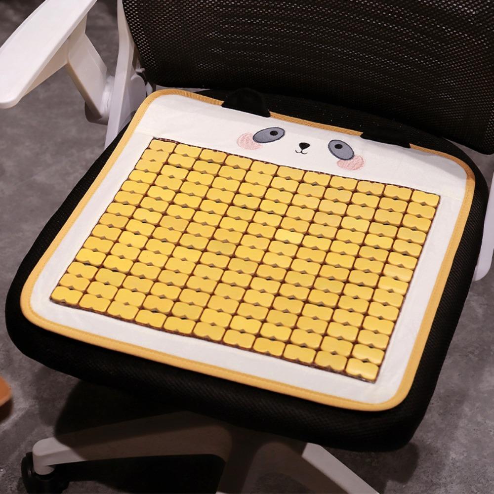 Cartoon Animal Pattern Summer Cool Seat Cushion Breathable Cooling Car Seat Mat  Summer 15.75x15.75 in-Panda