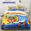 Cartoon Pattern Bedding Quilt Set Quilt Cover Pillowcase Home Decoration Birthday Gift (1 * duvet cover + 2 * pillowcase, without core)