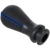 Peugeot 206 / 206+ Gear Shift Knob BLACK LEATHER + BLUE THREAD 5 SPEED