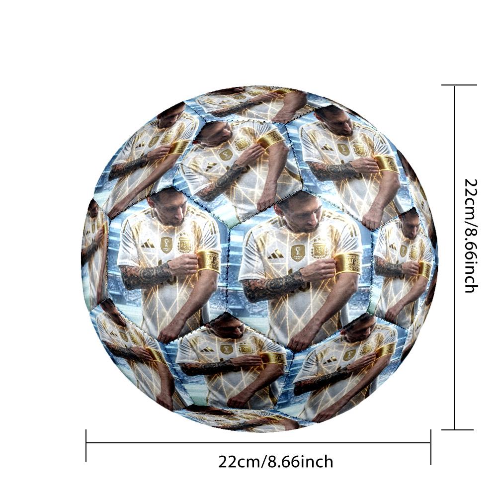 Messi 10 Number Argentina World Cup Champions Size 5 Soccer Ball Machinestitched Indooroutdoor Training And Matches Surprise Collection Gift