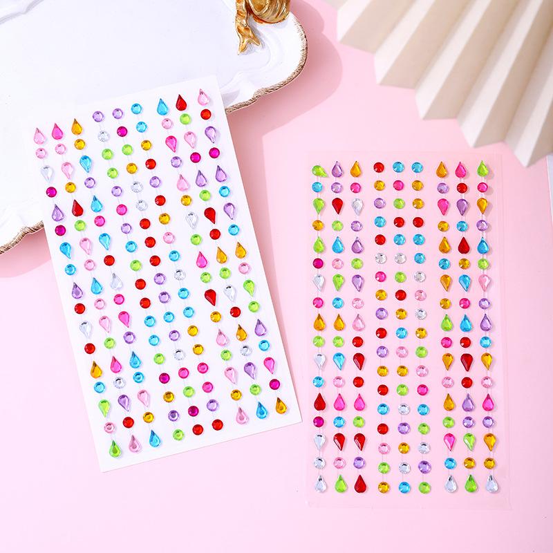 Diamond Crystal Tattoo Sticker Glitter Eyeliner Eyebrow Make Up Face Eyes Diamond Tattoos Rock Rhinestone 3D Eyeliner Stickers