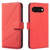 For Google Pixel 9a Case BINFEN COLOR BF35 Geometry Imprinted Leather Phone Cover RFID Blocking Wallet Stand