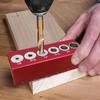 Selbstzentrierender Dübelbohrschablone Holz Dübel Loch Bohranleitung Holzbearbeitung Positionierer Locator 1/8'' bis 1/2''