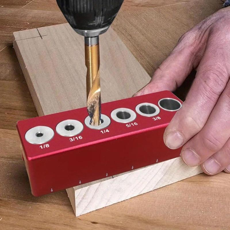 Selbstzentrierender Dübelbohrschablone Holz Dübel Loch Bohranleitung Holzbearbeitung Positionierer Locator 1/8'' bis 1/2''