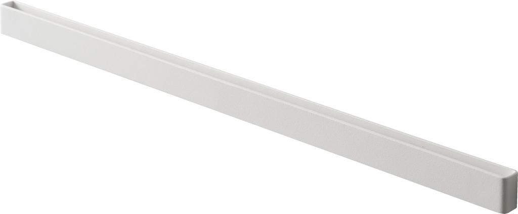 Yamazaki Jitsugyo [Gypsum Board Tweezers and Wood Screws Included] Compatible with Plaster Board Walls, Steel Bar for Magnets, White, Approx. W60 X