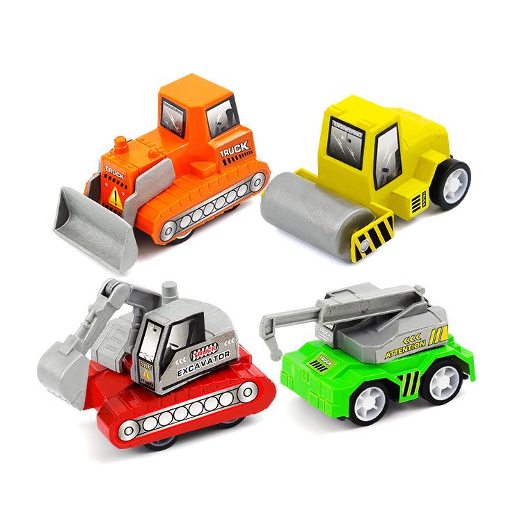 

Children s Toy Car Four Spray Paint Mini Joints Can Move Back Force Engineering Car