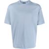 Solid Color Fitted Crew Neck Short Sleeve T-Shirt Men Tops Sky-Blue 3R1TV7-1JWZZ-0738