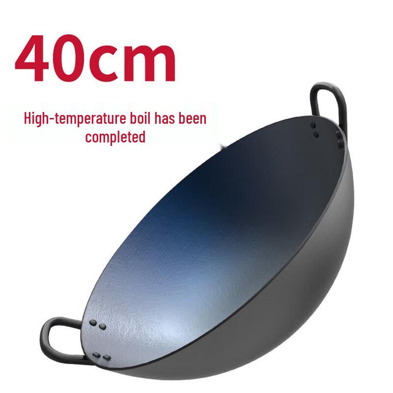 ZLIII Traditional Double-Handle Cast Iron Wok