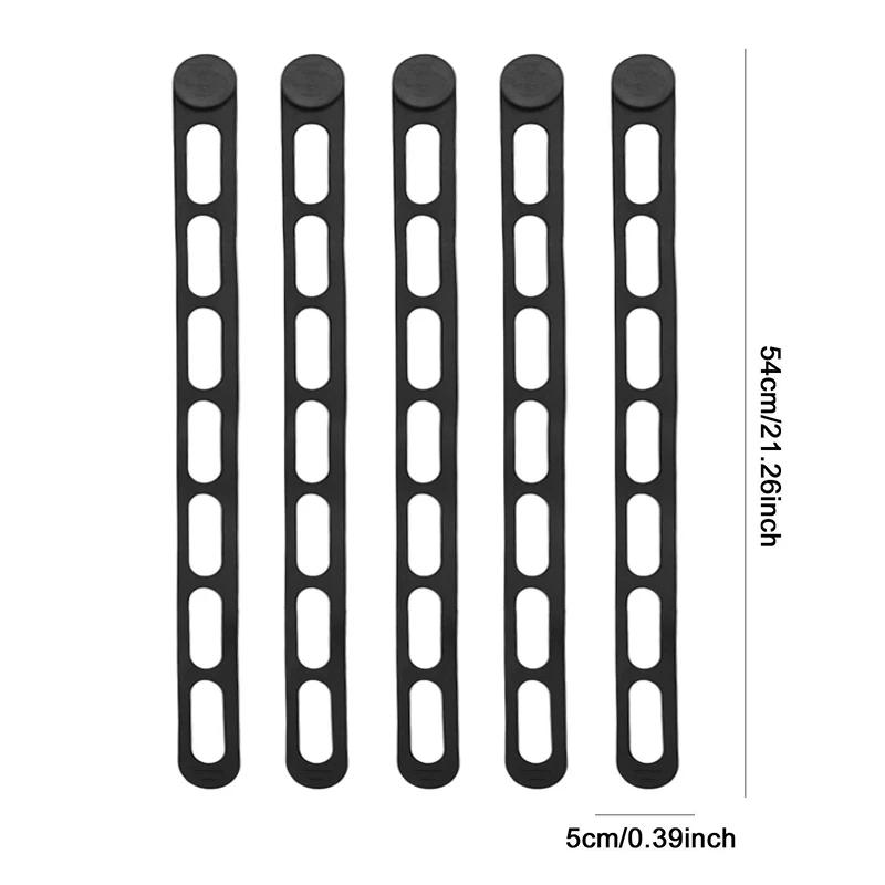 Reusable Elastic Band Lid Strap Universal Silicone Pot Lid Holder Lunch Box Bundling Strap Outdoor Tableware Storage Supplies