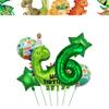Dinosaur Birthday Decoration Party Supplies Set Cup Plate Tablecloth Dinosaur Balloons Happy Banner Cake Topper for Kids Favors