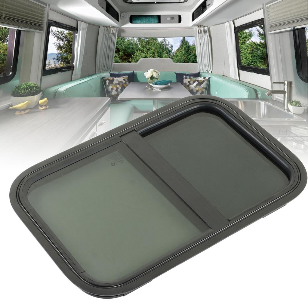RV Window 590x390mm Tinted Tempering Glass Vertical Horizontal Sliding for Campers Trailers Construc