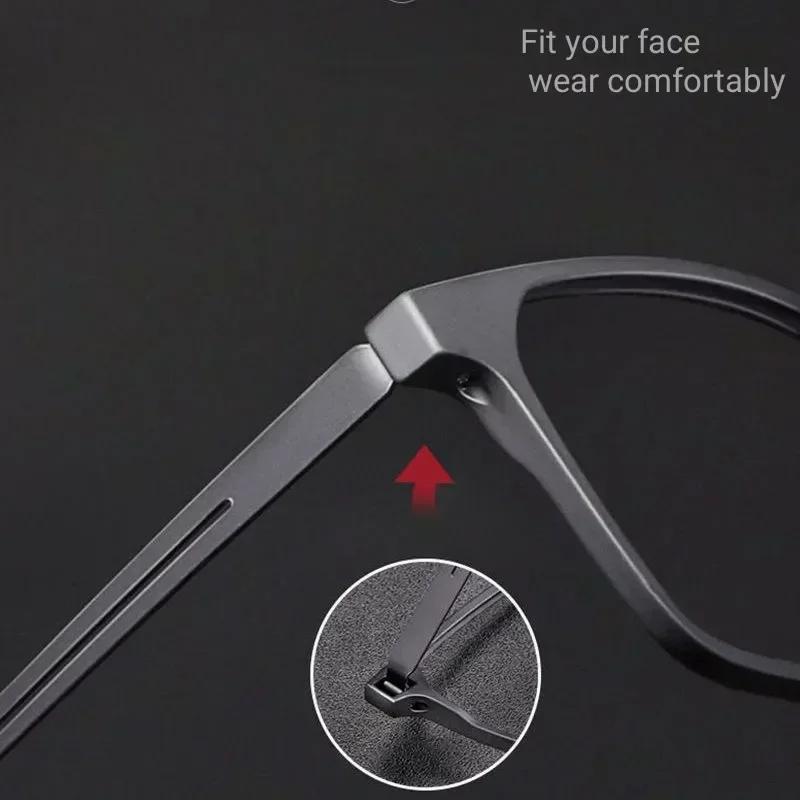 Pure Titanium Frame Blue Light Blocking Reading Glasses Vintage Trendy Finished Prescription Far Sight Eyeglasses Diopter To+4.0