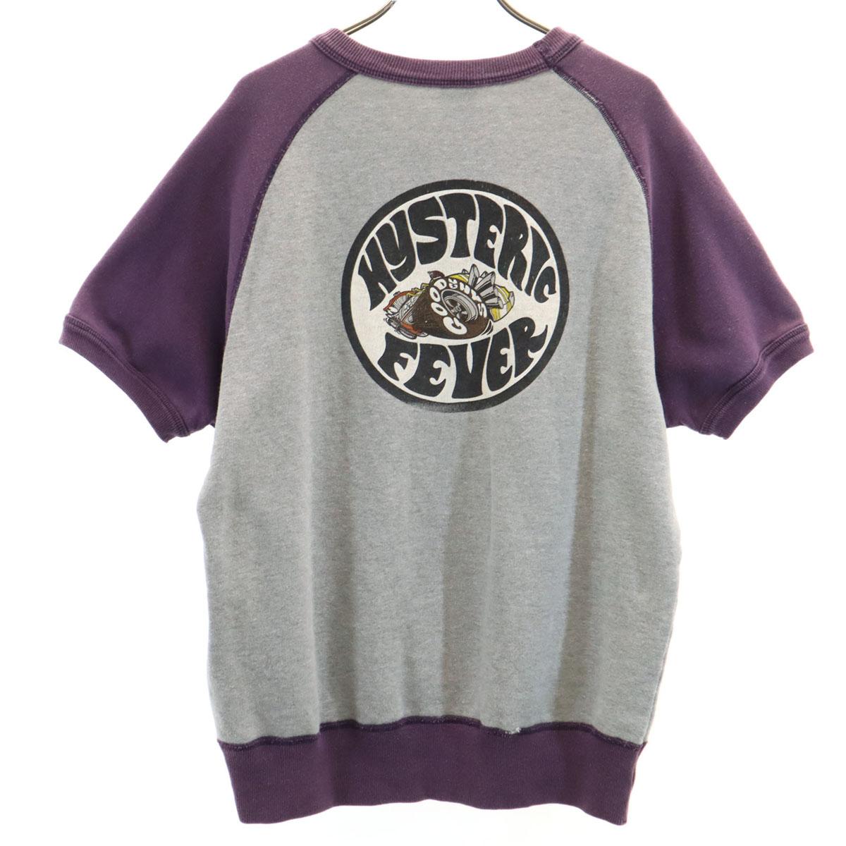 

HYSTERIC GLAMOUR Back logo Short sleeve sweat FREE gray Women Used