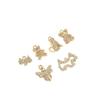 14K Gold-Filled Animal Cartoon Charm with Zirconia