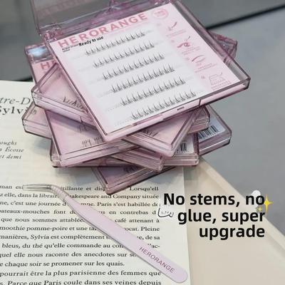 HERORANGE Selbstklebende Untere Wimpern - Natürlich, Stiellos, Segmentierte Falsche Wimpern