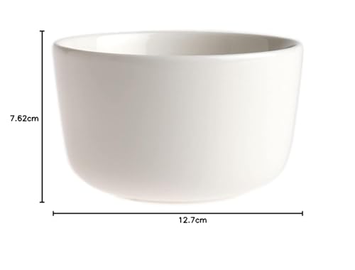Marimekko Bowl, 12.5cm, 500ml, Deep Bowl, Oiva, White, 68378 068378 100
