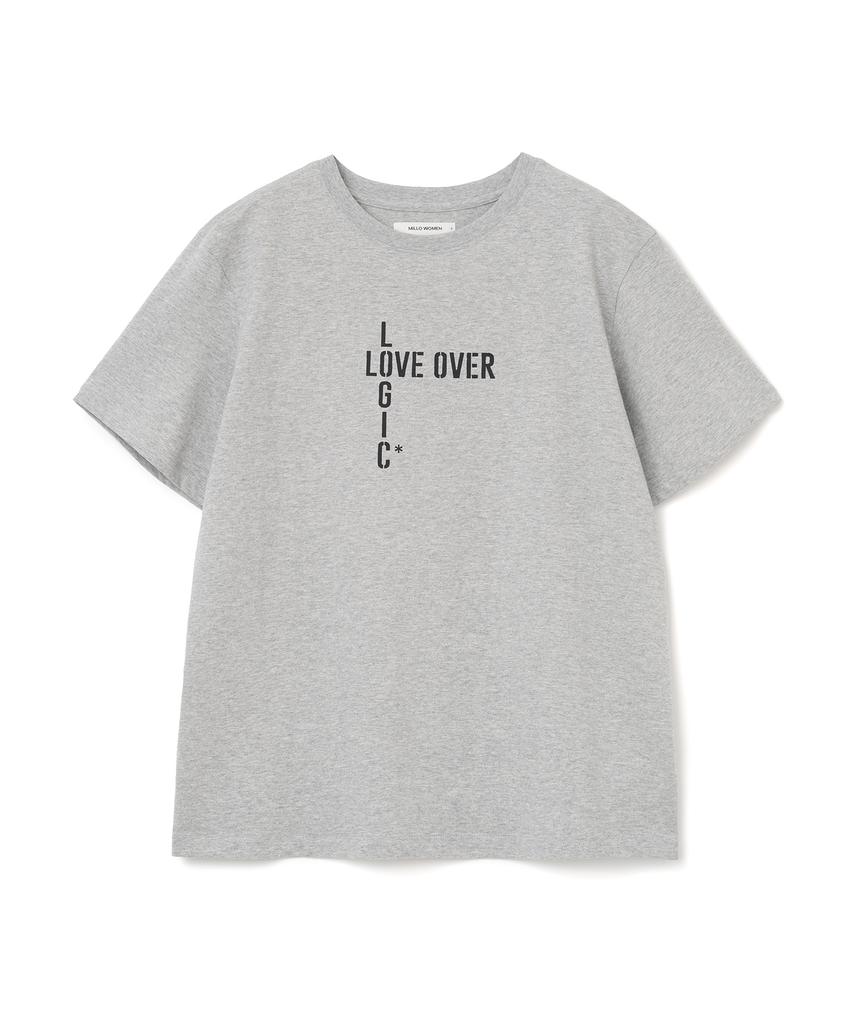 MILLO WOMEN Love Logic Over T-Shirt [Melange Gray]