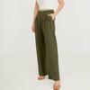 Women's Casual Fashion Wide Leg Pants High Waist Long Wide Leg Pants Button Long Pants With Pockets Casual Pants