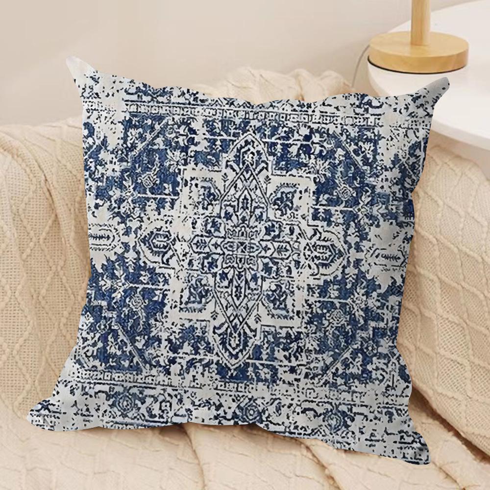 Ethnic Floral Cushion Cover Soft Plush DoubleSided Printed Sofa Pillow Cushion Cover  Cozy AllSeason Durable Decor Gift 30x30cm