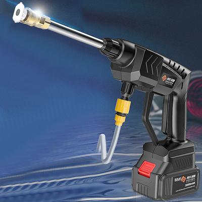 50Bar Elektrische Autowaschpistole 500W Drahtloser Hochdruckreiniger Schaum Multifunktionsdüse Protable Car Wash Garden Spray