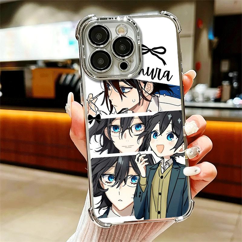 Anime Horimiya Soft Phone Case For iPhone 15 16 17 Air 14 Pro Max 16E Plus 13 12 Mini Plating Anti-Fall Fundas