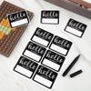 120 Pieces Hello My Name is Stickers, Hello Name Tag Labels with Black Marker Pen for Home School Conferences Office and Mailing