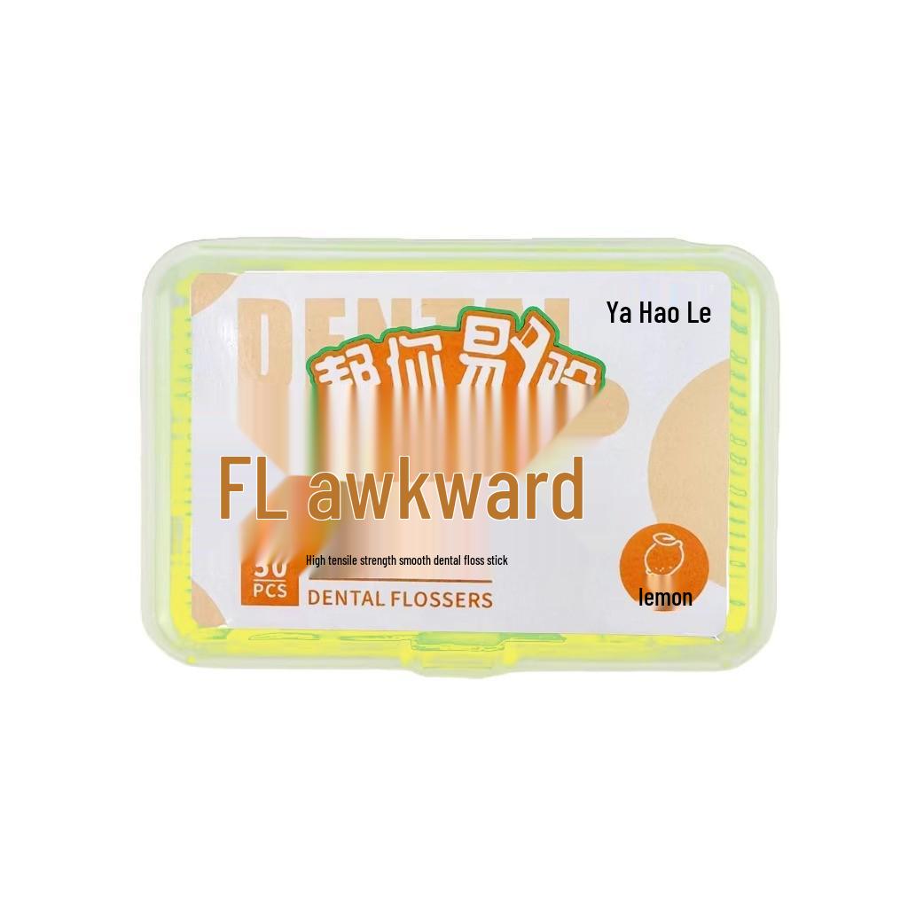 Fruity High-Tensile Ultra-Fine Colorful Floss Sticks: Portable Interdental Cleaning Toothpicks