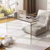 Transparent Acrylic Coffee Table - Nordic Side Table for Living Room, Bedroom, or Bay Window.