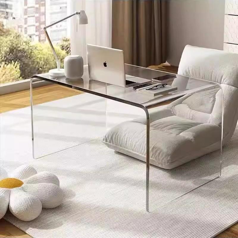 Transparent Acrylic Coffee Table - Nordic Side Table for Living Room, Bedroom, or Bay Window.