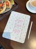 Floral Print iPad Pro 2021 / iPad Mini 6 Case with Three Bows