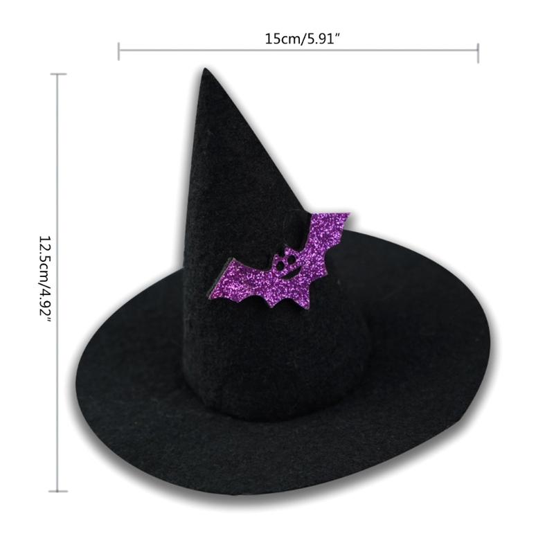 Halloween Pet Hat Cute Witch Hat Shape Hat for Dogs Cat Dress Up Supplies Lovely Carnivals Winter Hat Pet Accessory