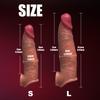 Reusable Soft Silicone Penis Sleeve with Cock Ring Sex Toy Penis Extender Cock Training Enlargement Adult Sex Toy for Men Couple