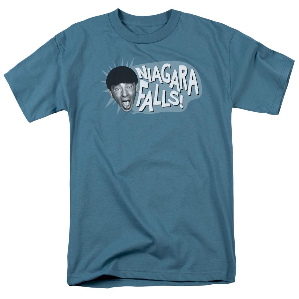 Three Stooges T-Shirt Niagara Falls Slate Tee Unisex T-Shirt XL