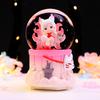 Iridescent Castle Snowfall Crystal Ball Music Box for Kids - Dreamy Fairy Tale Carriage.