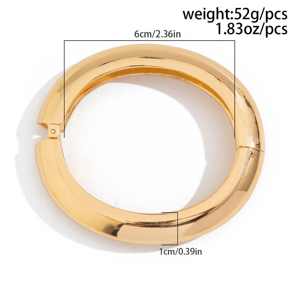 Design Sense, Fashion Trend, Metal Smooth Water Drop Hug Bracelet, Irregular Imitation Pearl Jewelry