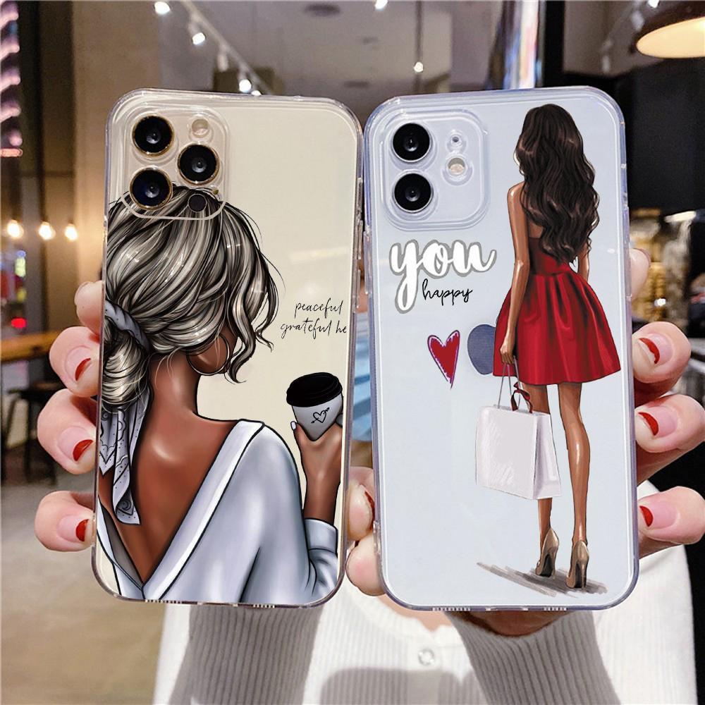 

Прозрачный чехол для Iphone 13 11 Pro Max 7 8 Plus X Xr Xs Se20 12 Pro, модный женский силиконовый чехол для телефона на высоком каблуке для девочек, чехлы