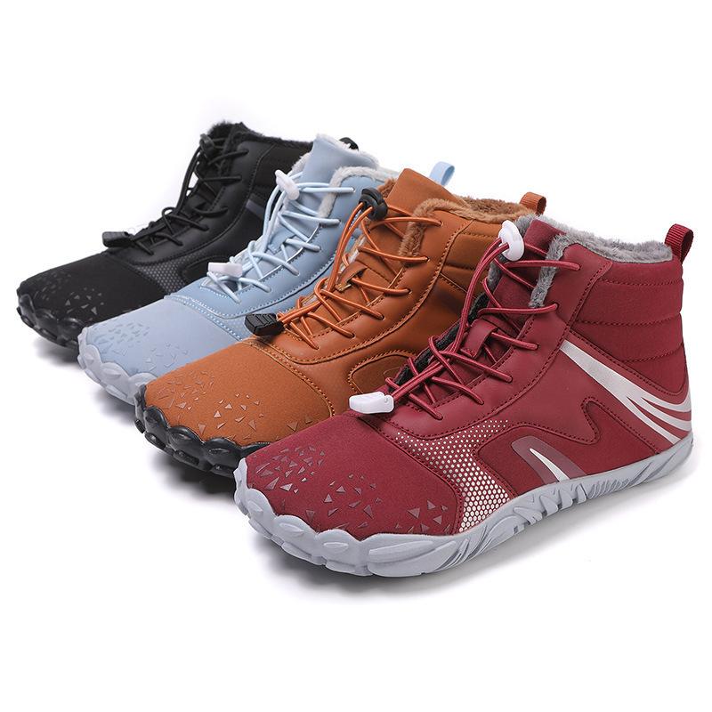Outdoor warm cotton shoes Winter cotton shoes Couple velvet thickened snow boots Wear-resistant rubber sole Indoor