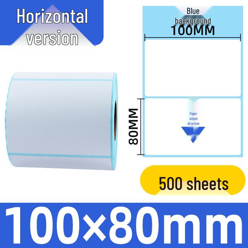Durable 100x100 Self-Adhesive Thermal Label Paper for Supermarket Barcodes & Express Waybills